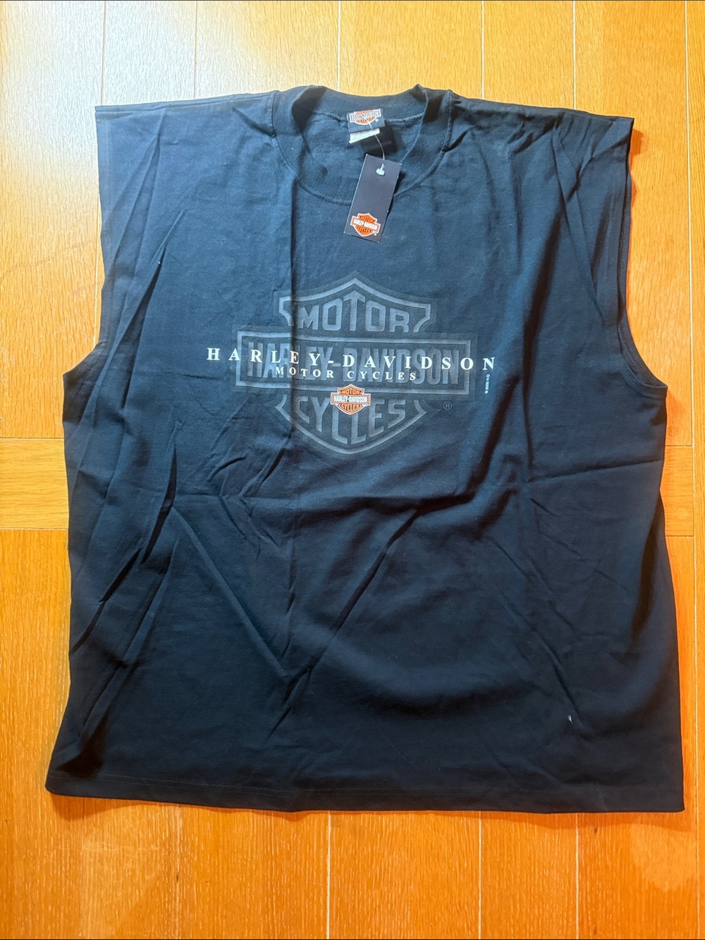 Men’s Harley-Davidson Black Sleeveless Tank with Subtle Logo XXL